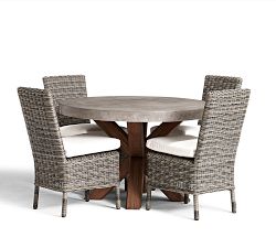 Get the Look: Abbott Concrete &amp; Acacia Outdoor Dining Table + Huntington Chair