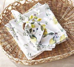 Monique Lhuillier Positano Organic Cotton Napkins - Set of 4