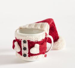 Santa Knit Mug Coozie