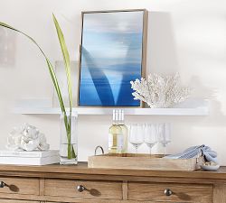 Dusk Over the Waters Hand Embellished Framed Canvas Print