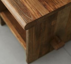 Easton Square Reclaimed Wood End Table (24")