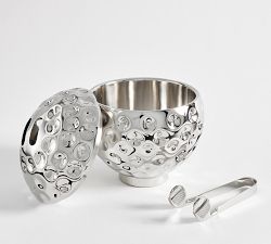 Figural Golf Ice Bucket &amp; Tongs