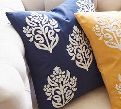 Kyla Floral Embroidered Pillow Cover