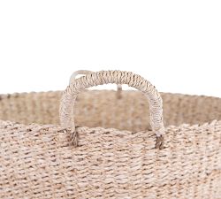 Madelyn Striped Seagrass Baskets, Set of 2