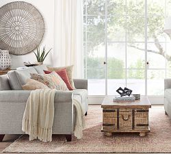 Chenille Hand-Knotted Fringe Throw