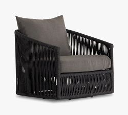 Pottery Barn Darley Rope Swivel Lounge Chair - Thumbnail 4