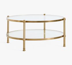 Everson Round Glass Coffee Table (41")