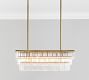 Gemma Crystal Rectangle Chandelier (30")