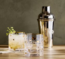 Gold Scatter Cocktail Glasses