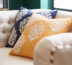 Kyla Floral Embroidered Pillow Cover