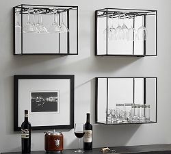 Mirrored Entertaining Shelves