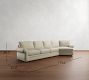 Pearce Roll Arm Cuddle Chaise Sectional (143"-173")