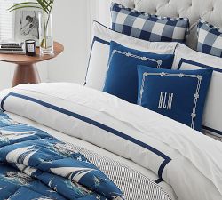 Sailboat Reversible Percale Comforter &amp; Shams