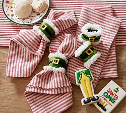 Elf Belt Napkin Rings - Set of 4