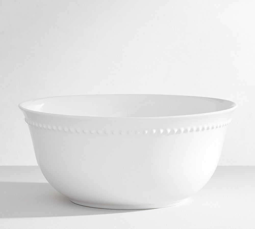 Emma Beaded Stoneware Serving Bowl by Pottery Barn