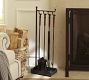 Industrial 5-Piece Fireplace Tool Set