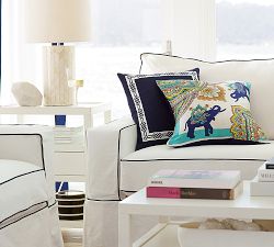 Elephant Scarf Print Pillow Cover