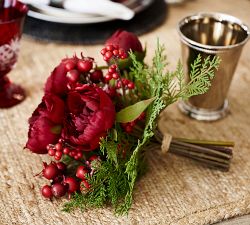 Faux Red Peony Bundle