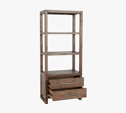 Harlo Open Bookcase with Drawers (30")