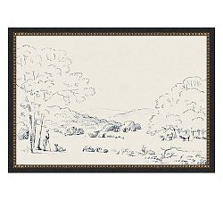 Plein Air Pasture Framed Print