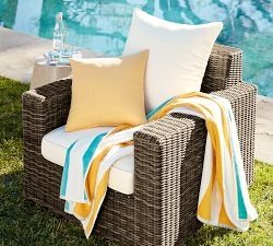 Reversible Awning Striped Beach Towel