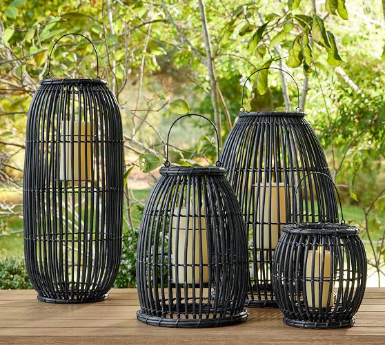 Nellie Solar Outdoor Lantern | Pottery Barn