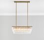 Gemma Crystal Rectangle Chandelier (30")