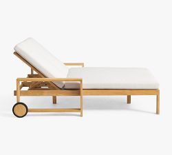 Malibu Teak Outdoor Double Chaise Lounge