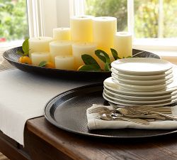 Metal Charger Candle Tray