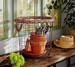 Hyacinth Round Wire Basket