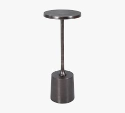 Leo Round Metal Accent Table