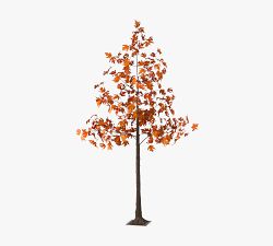 Lit Faux Maple Tree