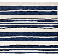 Oxford Stripe Recycled Yarn Outdoor Rug Swatch