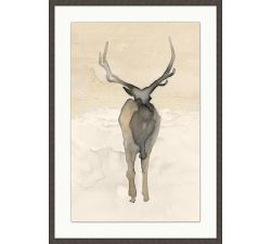 Tonal Elk Framed Print