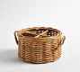 Handwoven Wicker Flatware Caddy