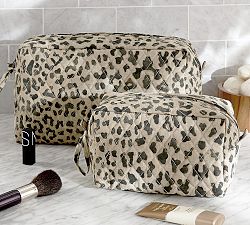 Leopard Cosmetic Bags, Set of 2