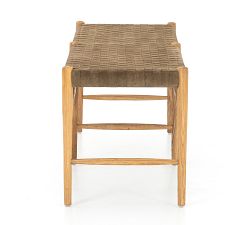 Thomas Woven Leather Bench