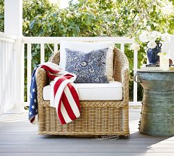 Americana Cable Knit Throw