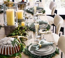 Fair Isle Embossed Salad Plates - Set of 4