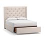 Harper Tufted Upholstered Storage Platform Bed