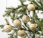 Mercury Glass Adorned Ornaments - Set of 6