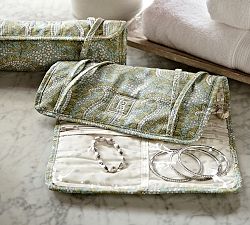 Cecelia Paisley Jewelry Roll