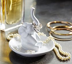 Ceramic Elephant Ring Holder