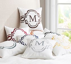 Monogrammable 12" Dec Pillow Cover