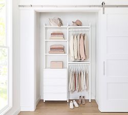 Essential Reach-In Closet by Hold Everything, 4' Hanging System with 4 Drawers​