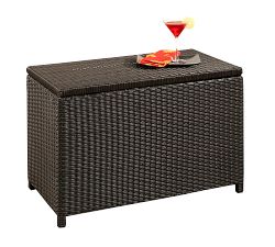 Inglewood All-Weather Wicker Storage Ottoman