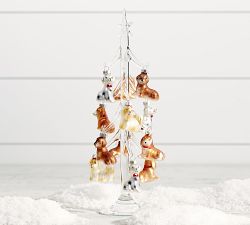 Mercury Mini Christmas Pups Ornaments Set