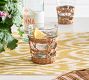 Handwoven Wicker and Glass Tumblers - Set of 4