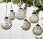 Mercury Glass Adorned Ornament Set - Silver