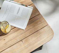 Tulum Acacia Square Outdoor Side Table (20")